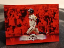 2025 Topps Stadium Club🚩SP-Red Foil🚩 #40 Ozzie Albies - Atlanta Braves 