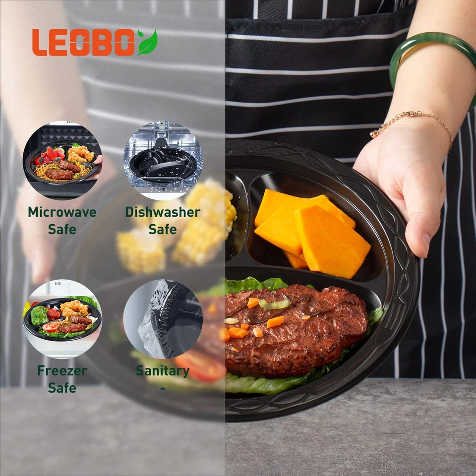 Plastic Plates Mineral Filled PP 9" - 150 Pack Shrink Wrap BPA Free Dinner Tr... - Image 4 of 4