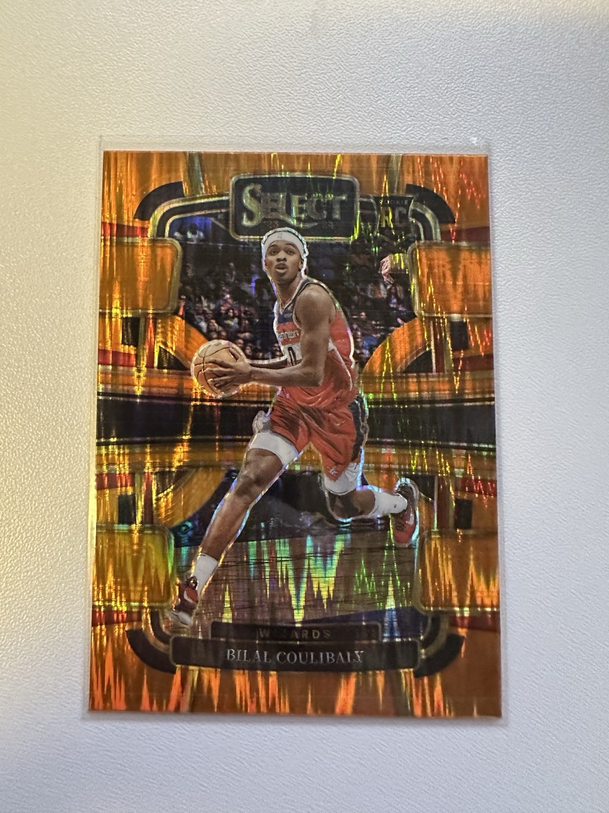 2023-24 Panini Select - Concourse Bilal Coulibaly #97 Orange Flash Prizm (RC)