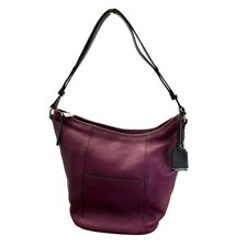 Cole Haan purple leather hobo shoulder bag