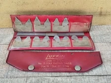  LUFKIN NO. S-77AX  RADIUS GAGE SET WITH CASE.. Incomplete... Missing Two