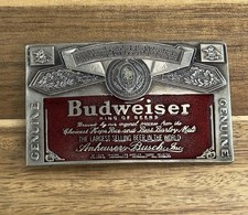 Budweiser Belt Buckle 1976 N-169 Anheiser Busch Vintage