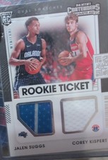 2021-22 Panini Contenders - Rookie Ticket Dual Swatches Jalen Suggs, Corey...