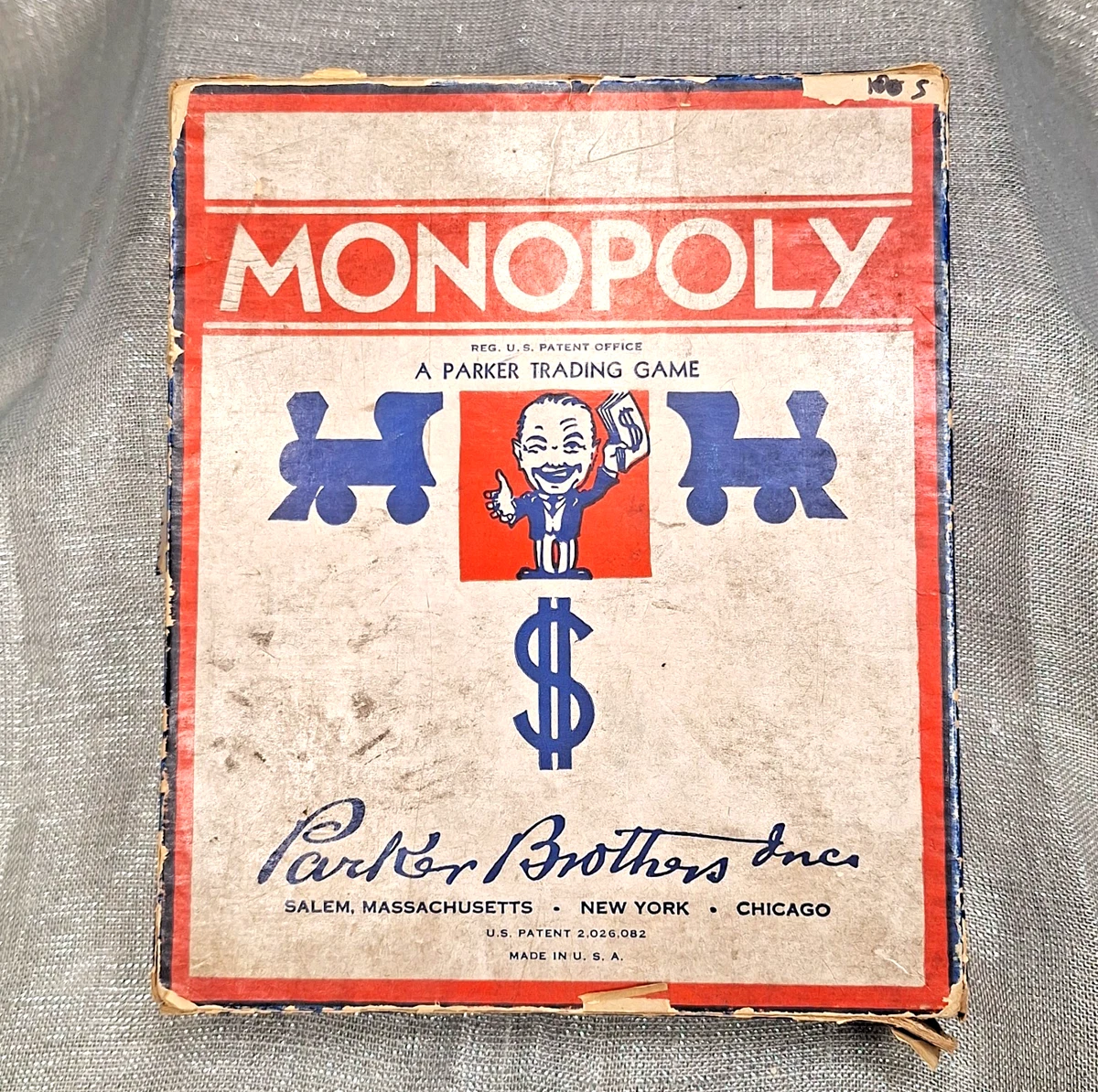 25+ Parker Brothers Monopoly 1935 Year Vintage Manufacture Board