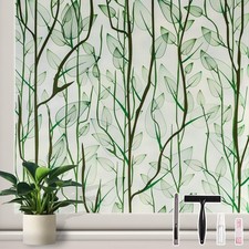 Donox Frosted Glass Window Film Heat Control Uv Blocking Static Cling Reusable