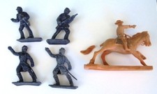 Lone Star American Civil War infantry & Cherilea Cavalry  54mm figures