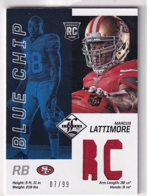 2013 Panini Limited NFL Football No. 23 Marcus Lattimore Rookie Patch 7/99