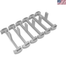 6 PCS Grey Plastic Clips for Linear Drain, Tile Tray Supporters for Tile-Insert