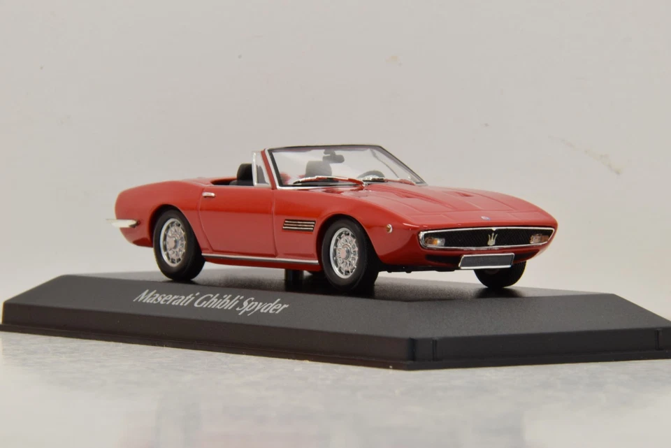 MASERATI GHIBLI SPYDER 1969 RED MAXICHAMPS 1/43 NEUF EN BOITE - Photo 3/4