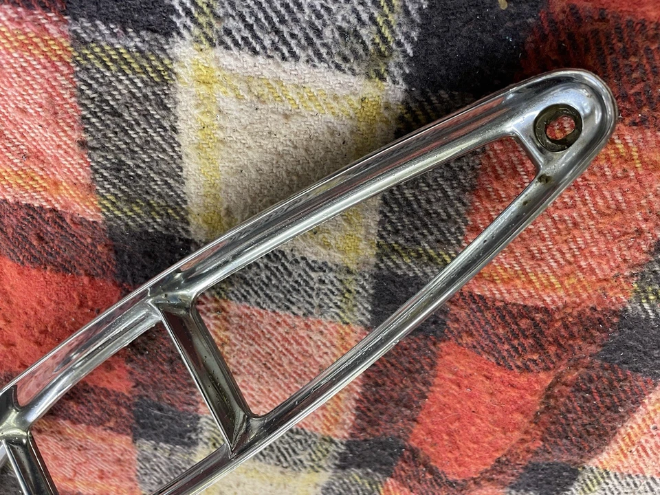 1967 1968 Cadillac Deville Fleetwood Rear Tail Light Chrome Surround Trim Bezel - Image 3 of 4