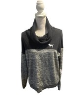 Pink Victoria  s Secret Cowl Neck Pullover Sweatshirt Size Medium