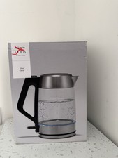 John Lewis & Partners Glass Kettle Stainless Steel & Black 1.7 L Used  SW1V 2QQ