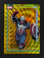 2026 Topps Chrome Marvel Captain America #19 Gold Wave Refractor /50