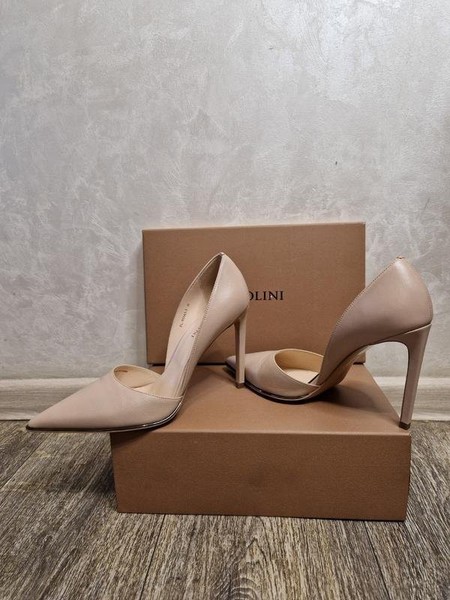 Damen Carlo Pazolini Heels Beige Leder 38 #10RZ