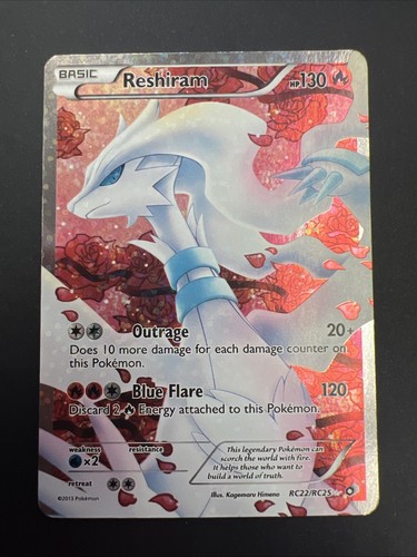 Reshiram (Full Art) RC22/RC25 Legendary Treasures: Radiant Collection Holo