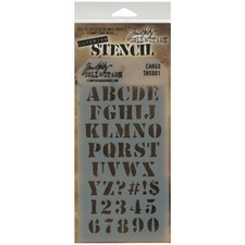 Stampers Anonymous Tim Holtz Layered Stencil, 4.125 by 8.5-Inch, Cargo
