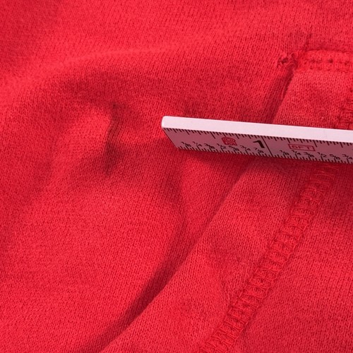 Vintage 1990s BUM Equipment Athletic Dept Red Hoodie Pullover Sweatshirt XL - Picture 4 of 8