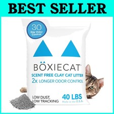 Boxie 30 Day Odor Control Litter - 40 lb, Dust-Free Formula