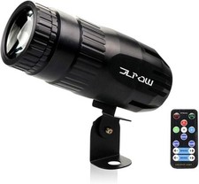Pinspot Light with Remote, JLPOW Super Bright Mirror Ball Green,Red,White