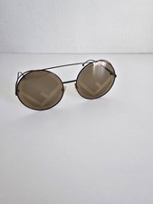 Fendi FF 0285/S oversized round sunglasses feature thin metal Frame, USED
