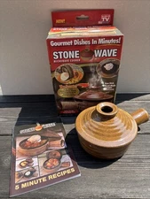 NEW Stone Wave Microwave Cooker Non Stick Ceramic Stoneware Baking AS SEEN ON TV