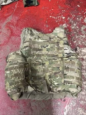 ARMY OCP MULTICAM BODY ARMOR PLATE CARRIER MADE W/KEVLAR INSERTS LARGE lot A