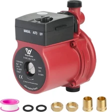 Automatic Circulating Pump, 108W 110V Dual Control Hot Water Recirculating Pump