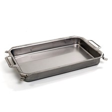 Edelstahlpfanne Pfanne Gas Grill Gasgrill Gastro  für 1-flamm. Grill/Bräter