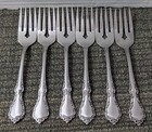 6 ONEIDA MANSION HALL Distinction Deluxe Salad Forks HH Stainless Flatware 