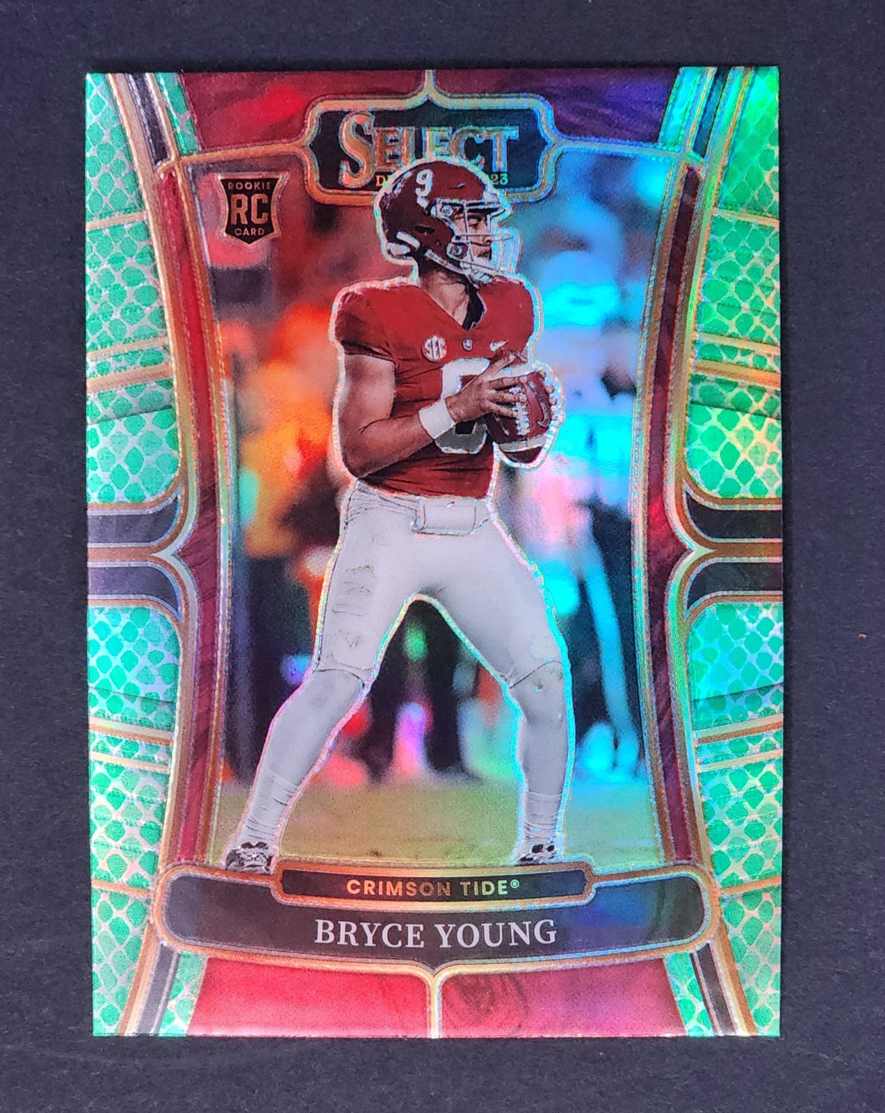 2023 Panini Select Draft Picks - Concourse Bryce Young #1 Dragon Scale Prizm  RC