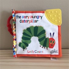 Eric Carle The Very Hungry Caterpillar Let's Count Soft Book Teether Handle