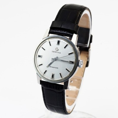Montre Vintage Certina Années 60 Acier Inox - Calibre 28-16, 34mm, Fonctionne Bien, Avec Patine