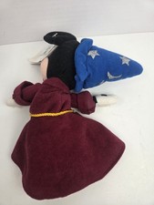 Walt Disney Mickey Mouse Sorcerer Bean Bag Plush Vintage 2000 Wizard New