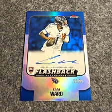 Topps Finest 2025 Cam Ward Titans Flashback Autographs RC Auto #FBA-CW /99