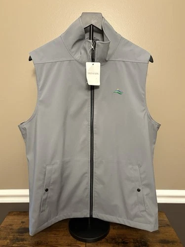 Trimark Mens Softshell Full Zip Vest Gray John Michael Pierce Foundation Size L video thumbnail