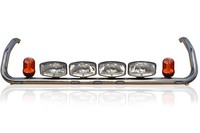 DachträGer Mit LED Spot X4 + Amber Beacon FüR Scania PGR Serie Vor 2009 Topline