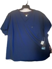 Basic Scrub Top Navy 3XL One Pocket