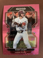 2022 Panini Prizm Draft Picks - Kody Huff #PDP206 Neon Pink Velocity Prizm (RC)