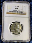 1955 Proof Washington Quarter 25C - Philadelphia - NGC PF 68 - Mintage 378,200
