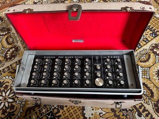 Binson P.A. 602 1960s Pre amp Mixer with case / project