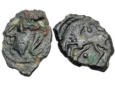 Centro, Bronze mit umgekehrtem Pferd, unver&ouml;ffentlicht? ca. 80-60 v. Chr. GA...