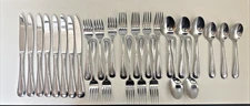 Oneida Sand Dune Stainless Flatware Lot Of 28 Pieces R