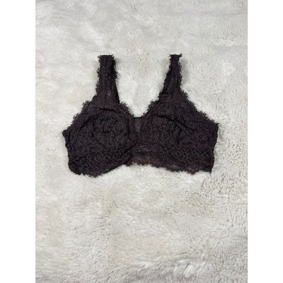 Aerie Brown Lace Bralette | Floral Lace | Size M