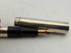 Very Rare Vintage Sterling Silver Hallmarked Battle Axe Lever Fountain Pen 14ct