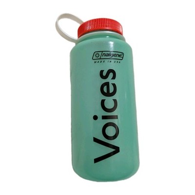 Voices Outdoor Nalgene Glow in The Dark Water Bottle Rare EUC