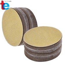 Hook Loop Pads Sanding Discs Flocking NO-Hole 100 Pcs 5" 180 Grit Disc