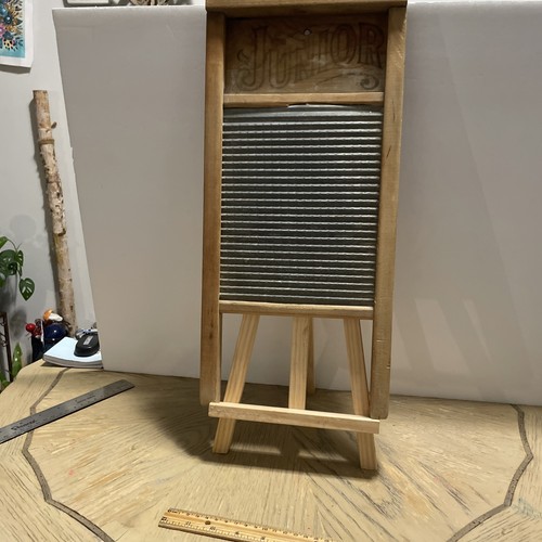 National Washboard Co. No. 795 Junior Zinc Wood sz 8''x18'' VINTAGE
