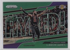 2018-19 Panini Prizm Get Hyped! Green Prizm LeBron James #4 6l7