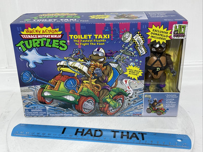 Teenage Mutant Ninja Turtles Toilet Taxi 40th Anniversary Playmates -new