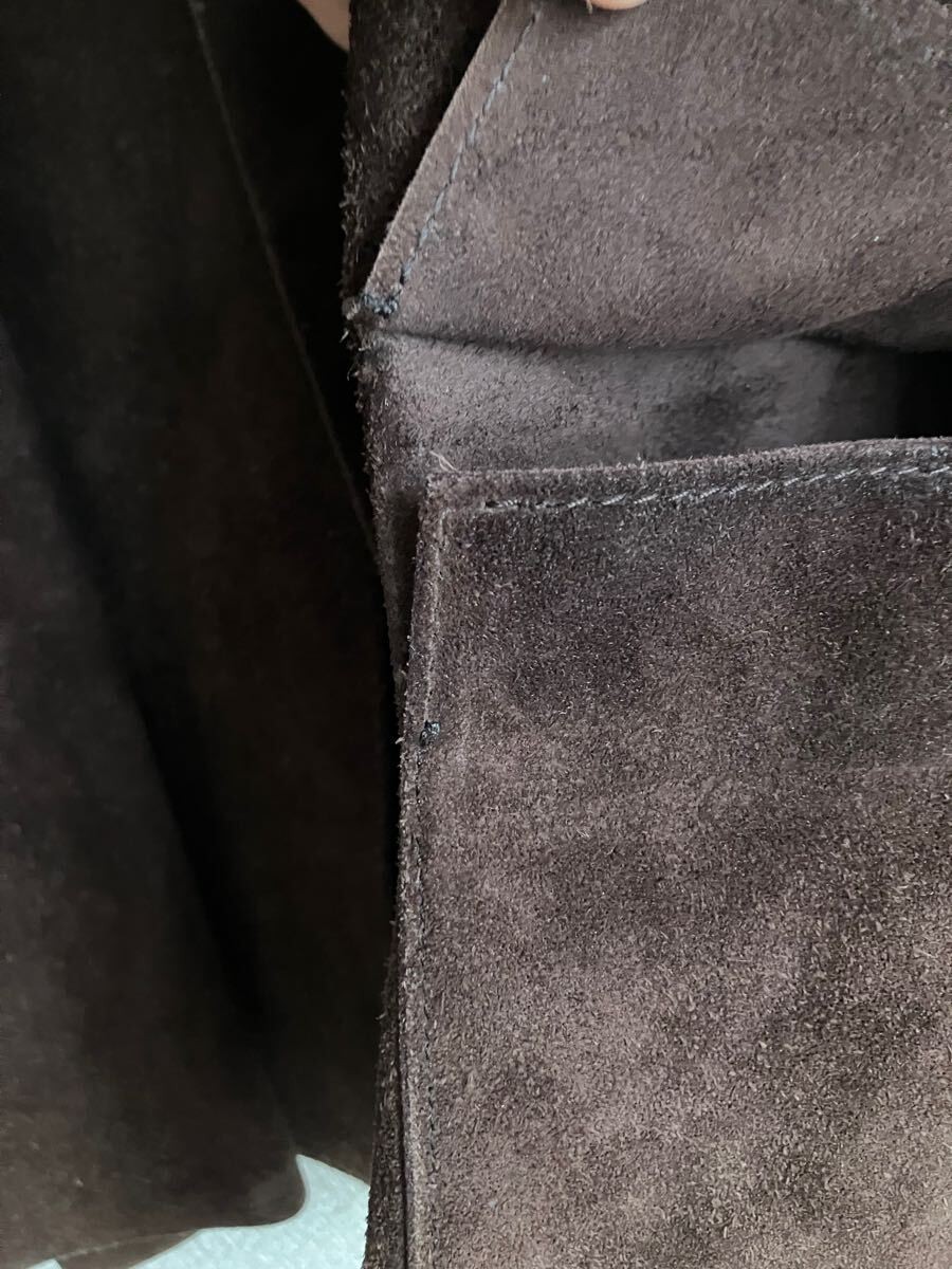 Giacca pelle Yves Saint Laurent Rive Gauche esterna uomo usata taglia 44 marrone